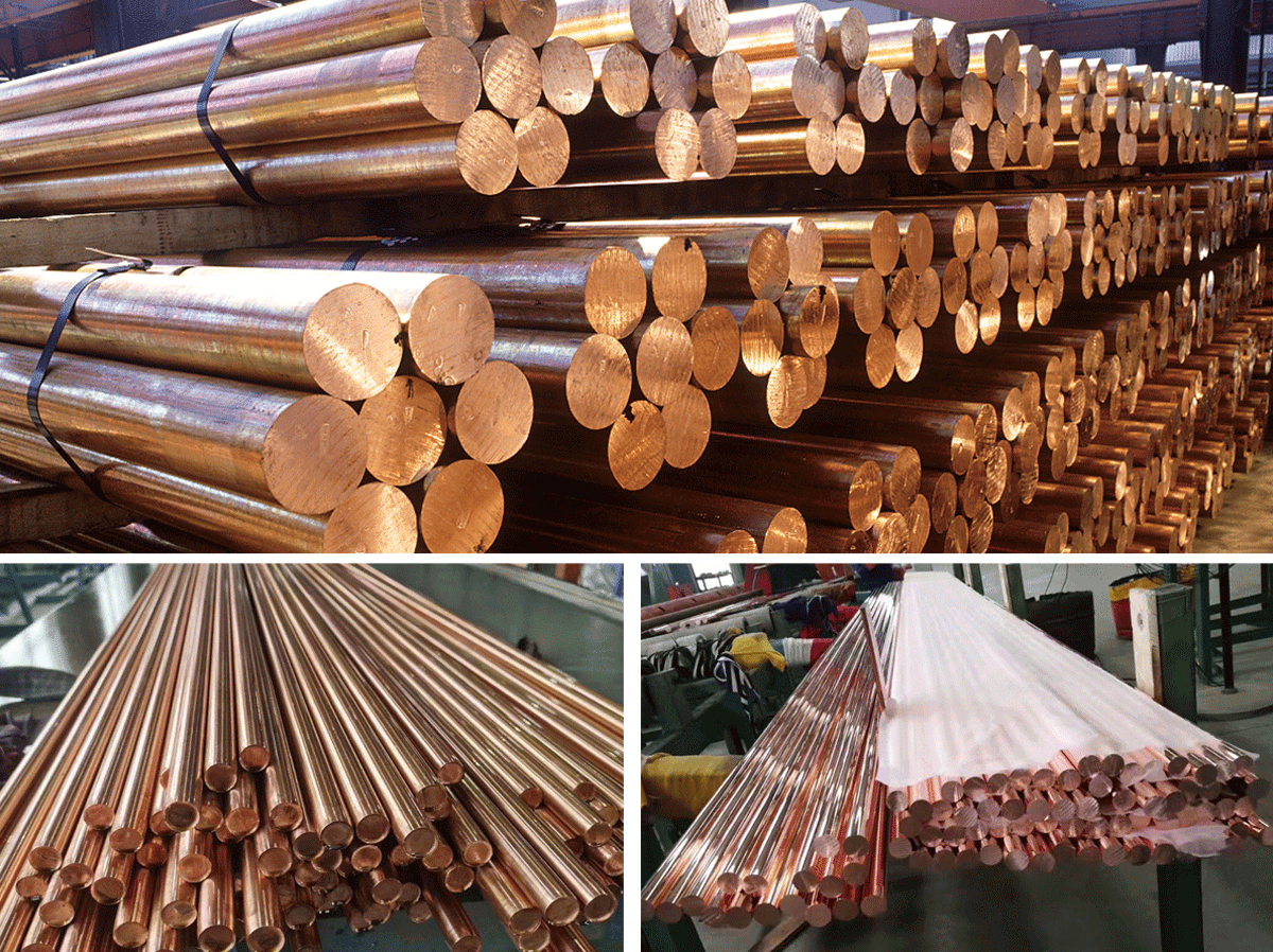 Copper rods