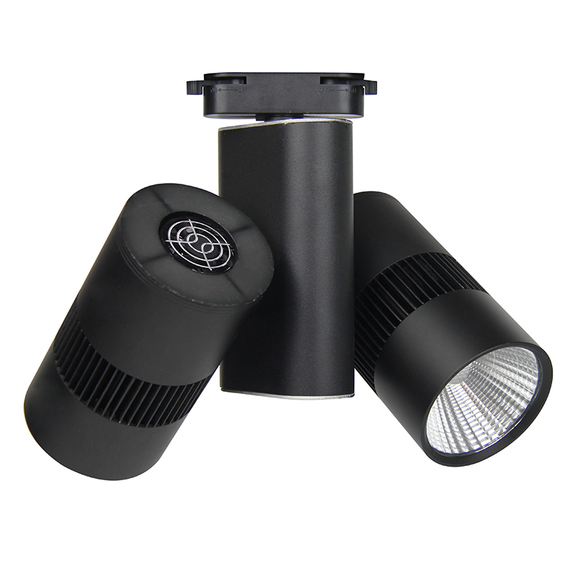 FAD Intelligent Control 50W Cob Led Track Light Aluminum Led One Head Two Heads Museum Lighting High Power Led Track Light