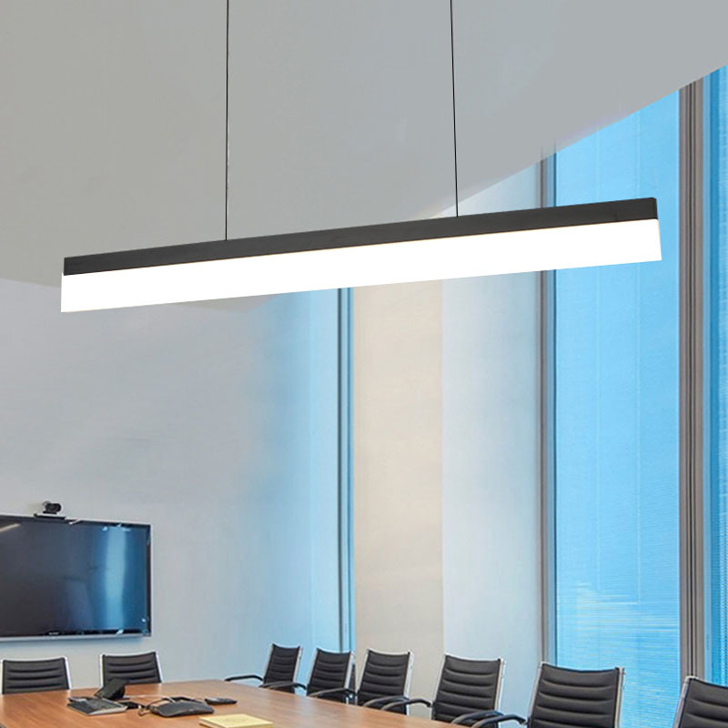 Modern aluminum office commercial restaurant residential suspended recessed 600mm 900mm 1200mm led linear lighting anti glare