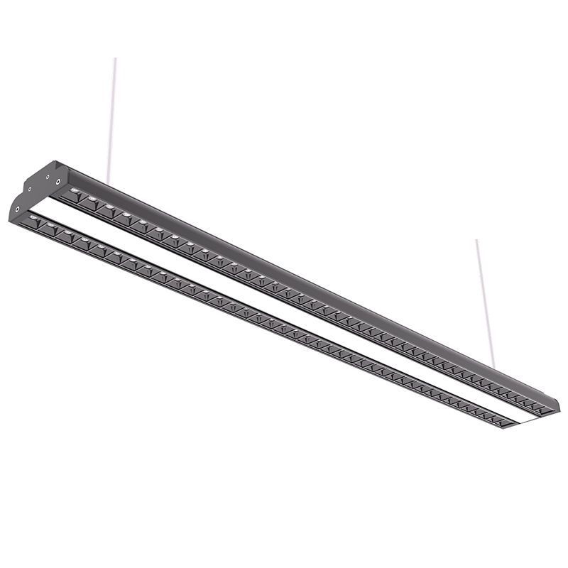 Office modern lighting chandeliers aluminum shop light dimmable hanging lamp led pendant linear lights factory price