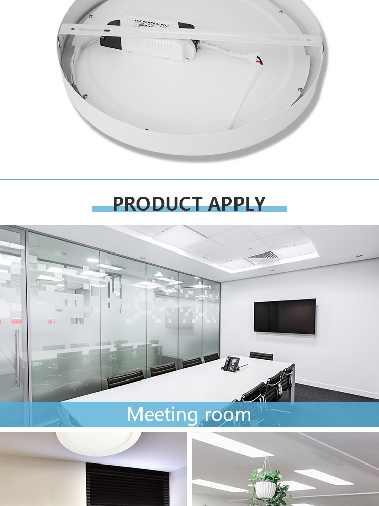 High quality 6w 10w 15w 20w 24w ceiling led panel light 24v dc surface mounted aluminum led panel light for indoor lighting