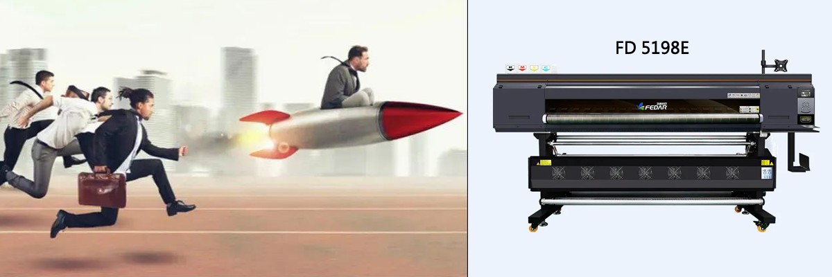 The Outdated Printing Machine in the Next ten Years-Fedar Eight-head Digital Printing Machine
