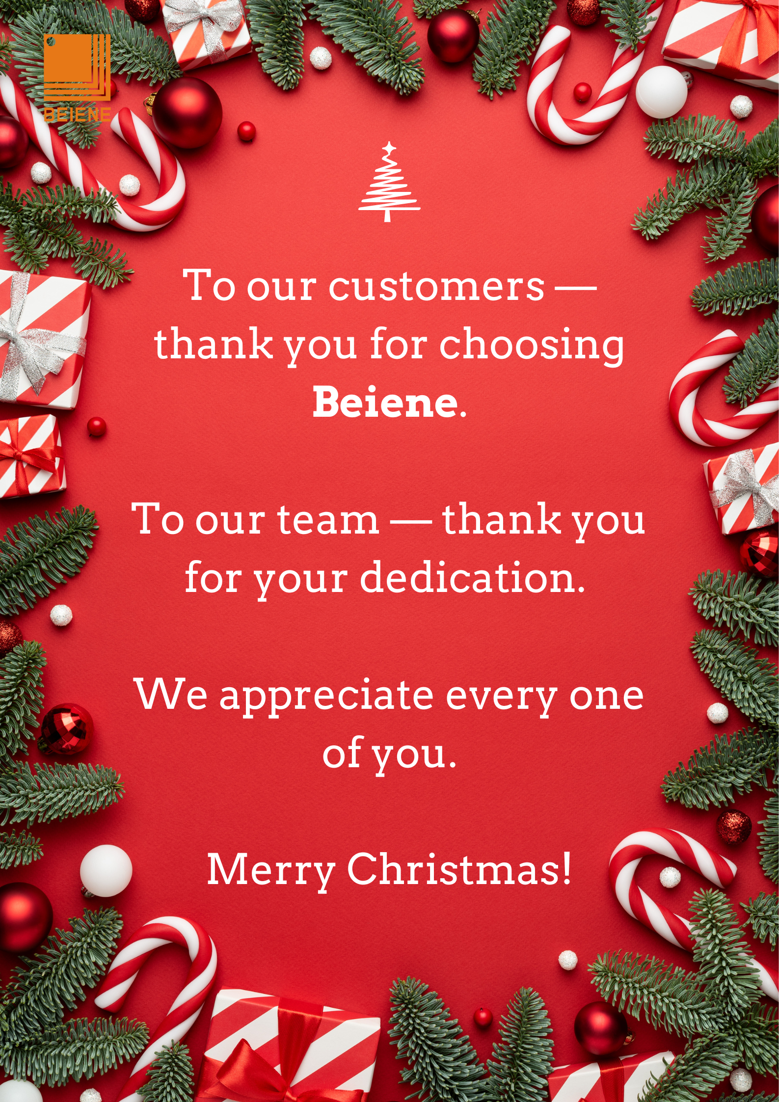 Feliz Navidad de BEIENE