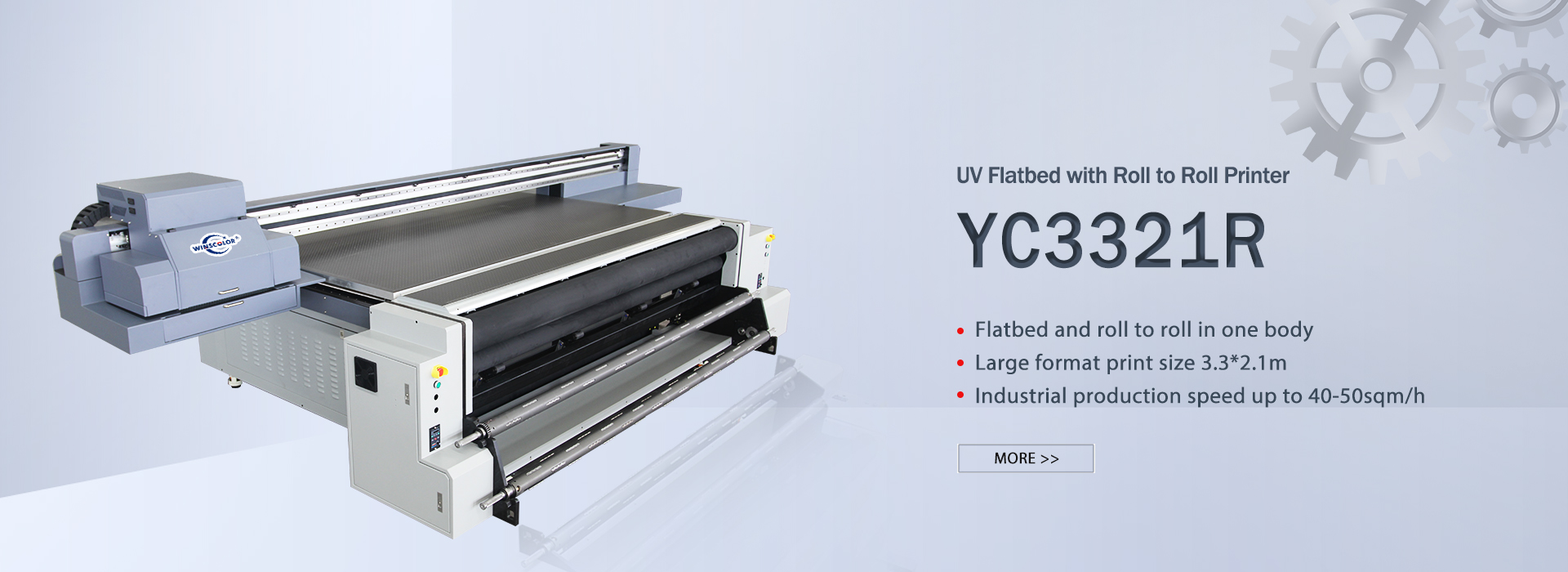 UV Flatbed with Roll to Roll Printer