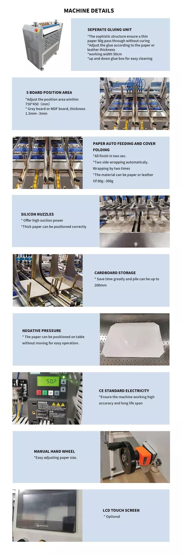 GR 800 Semi-Automatic  Hard Cover Machine