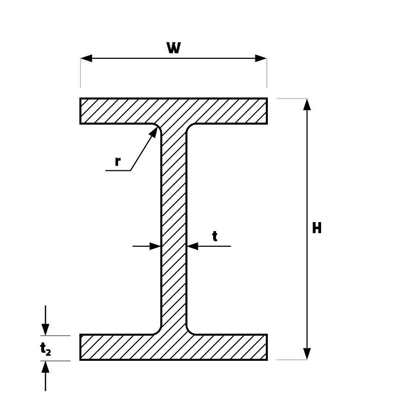 A36 Q235 G50 H Section Heb Beam Carbon Structure H Shape Steel Beam 300 X 300 Universal Ipe 450 US Standard Steel Beam