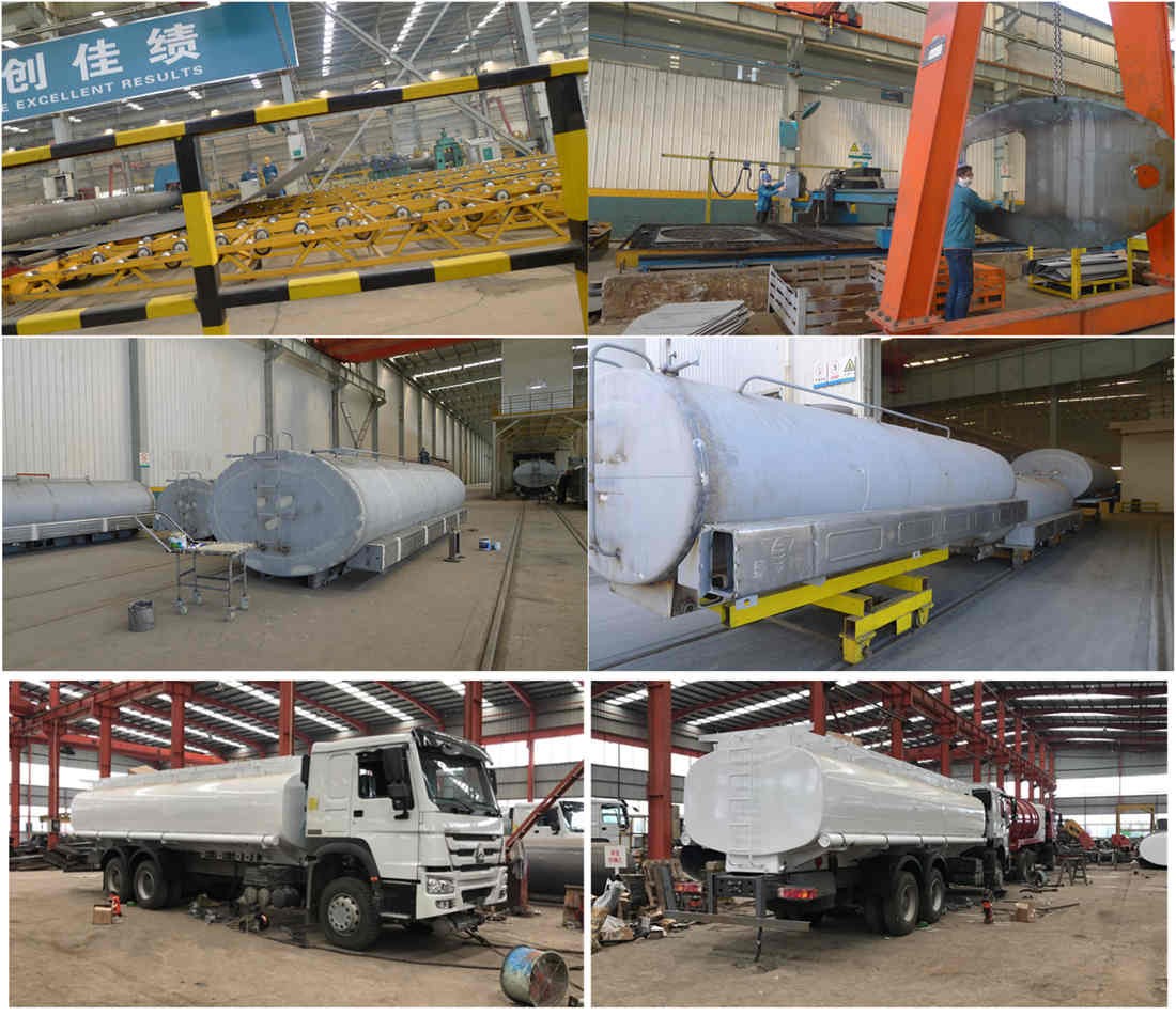 New HOWO 6X4 18 20 25tons Drinking Potable Liquid Cargo Heavy Fuel Oil Milk Lorry Delivery Transport Water Bowser Truck Water Tank Tanker Truck
