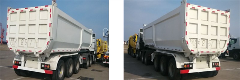 3 axles dump trailer