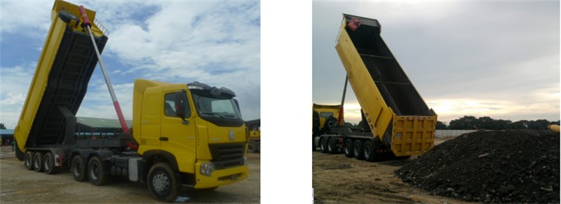 3 axles dump trailer