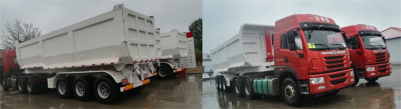 3 axles dump trailer