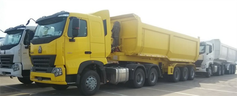 3 axles dump trailer
