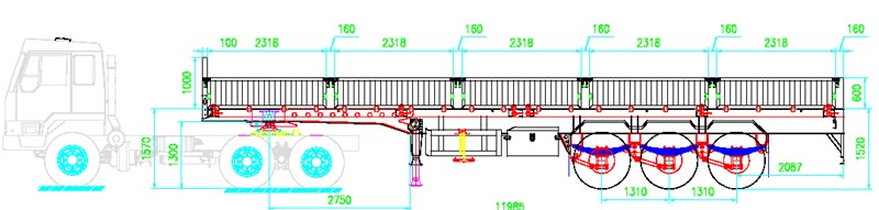 Cargo trailer +side wall trailer