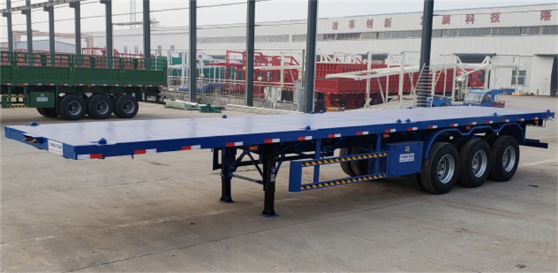 Flatbed semi trailer