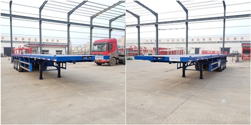 Flatbed semi trailer