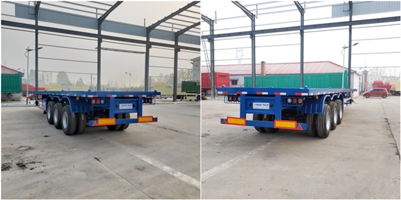 Flatbed semi trailer
