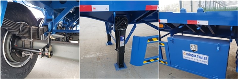 Flatbed semi trailer