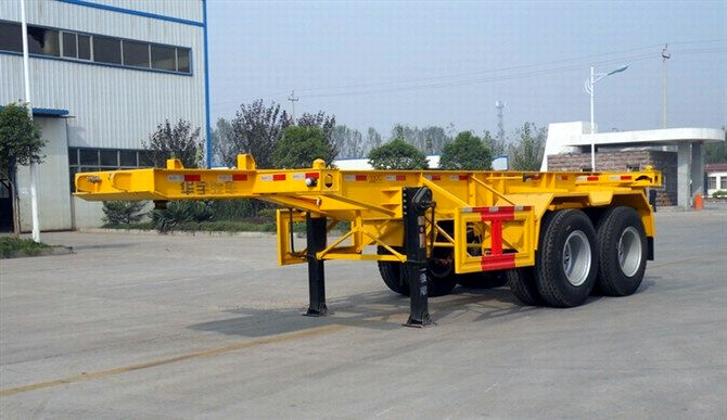 Skeleton semi trailer
