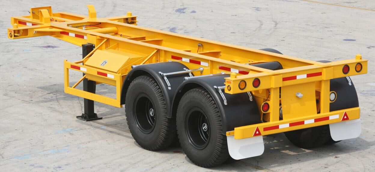 Skeleton semi trailer