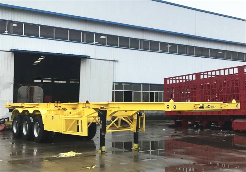 Skeleton semi trailer