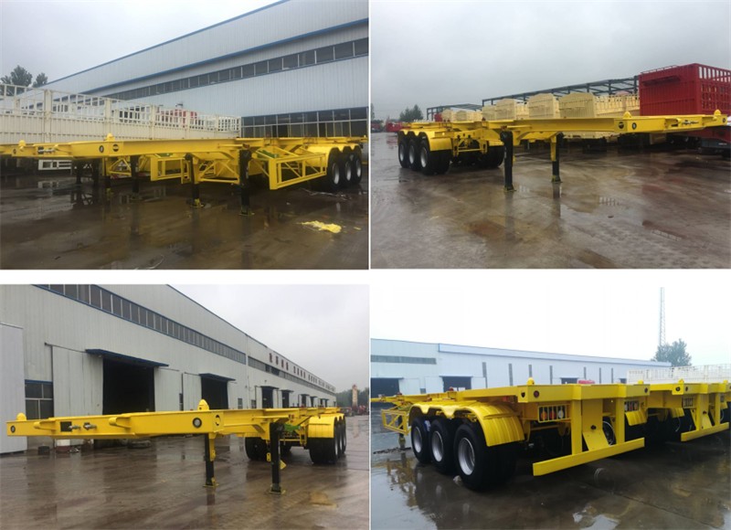 Skeleton semi trailer