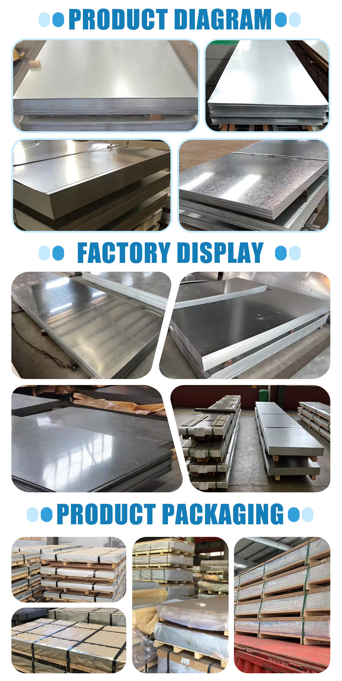 High Quality Good Price Custom Galvalume Al-Zn Coated Steel Sheet