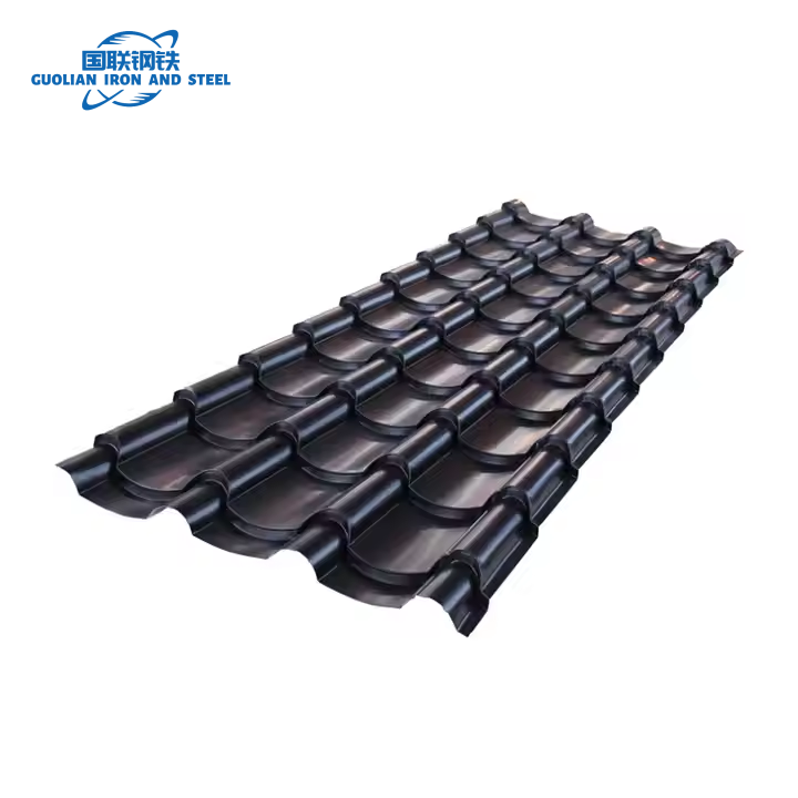 China Best Quality Bond Color Coated Stone Coated Metal Steel Roofing Tiles Shingles Sheets Wave Roof Tiles