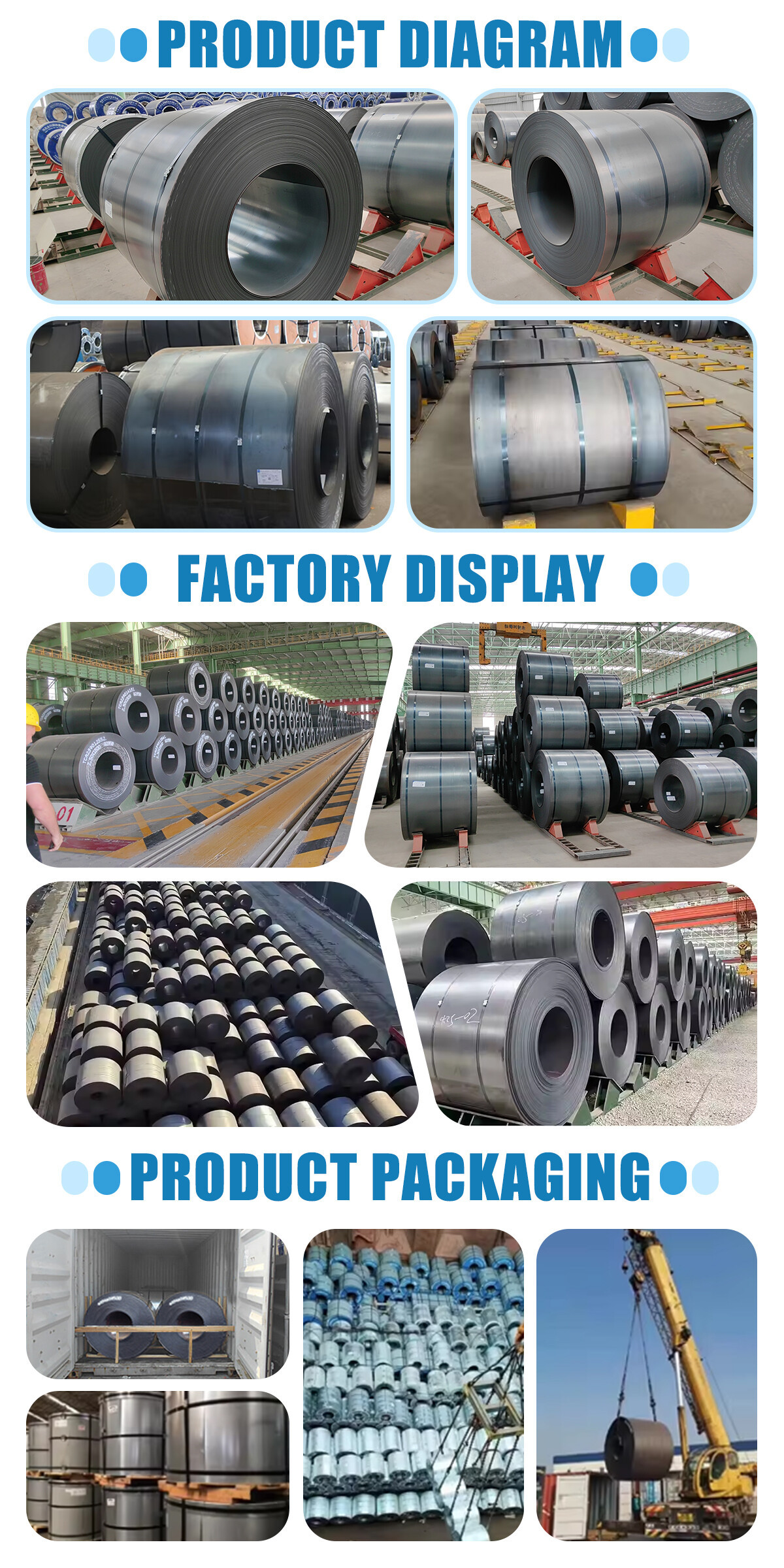 China Hot Rolled Q235 Q345 Sphc Black Hrc Steel Coils S235JR S355JR Ms Carbon Steel Coils Sourced Hot Rolled Steel