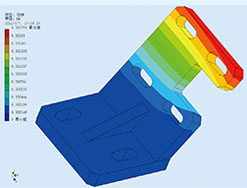 Strength and stress analysis diagram of sand frame Strength and stress analysis diagram of sand frame