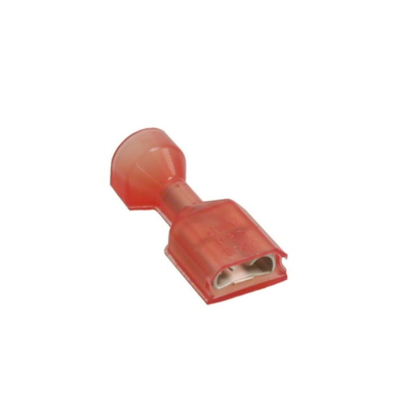 Lagerndes Klemme 0.250/0.032, rote Isolierung, Messing mit Zinnbeschichtung, kompatibler Drahtdurchmesser 18-22# TE P/N 2-520263-2 RCD