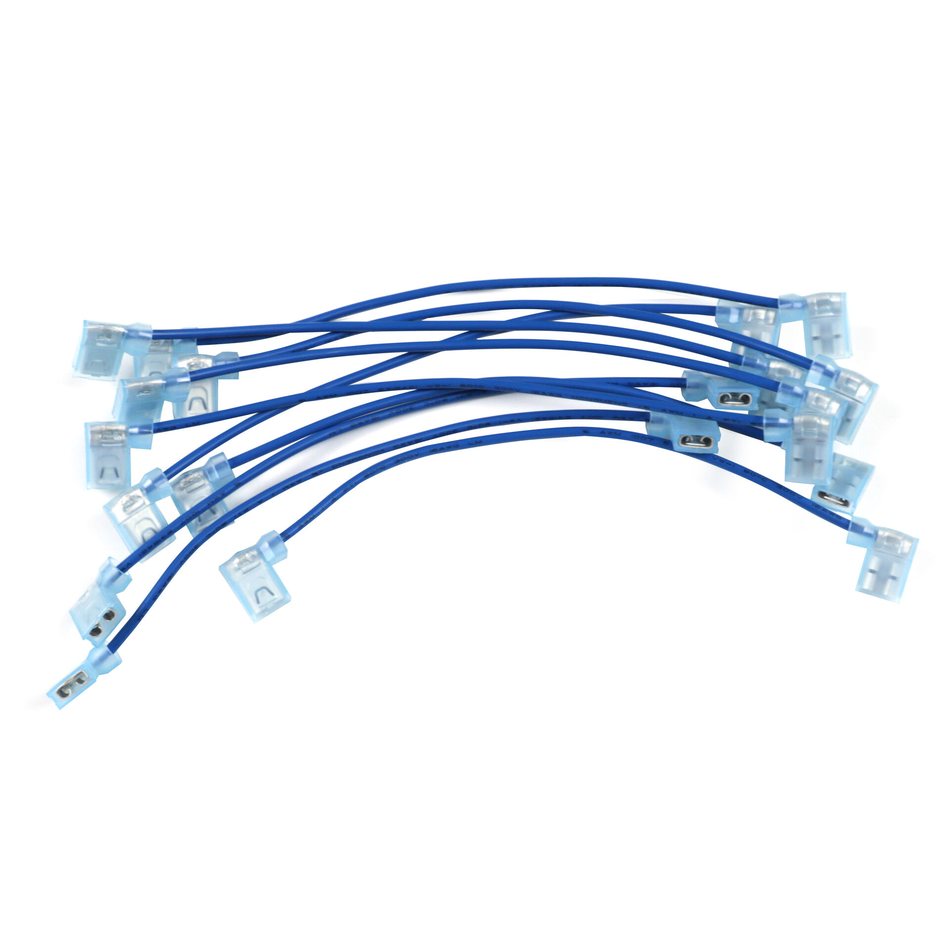 10 x 6,3 mm Conector de crimpado de terminal de pala hembra de desconexión rápida Cable de 15 cm