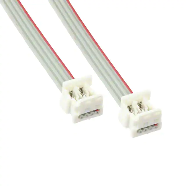 Conjunto de cableado de cable de conector IDC plano personalizado de 1,27 mm, 28 AWG, 4 pines, 6 pines, 8 pines, 10 pines, 12 pines