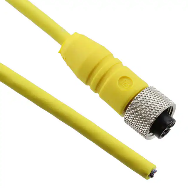 Juego de cables de sensor / actuador de un solo extremo M12 CBL 4POS FMALE TO WIRE 6.56 '