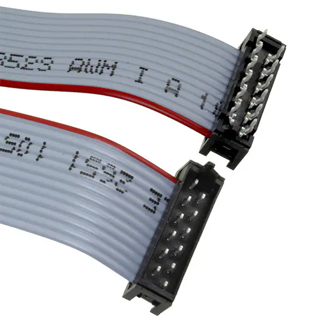 قابس تجميع كابل مستطيل بشريط رمادي إلى PCB CA 150mm 12 pos. قيمة mow-pb MM
