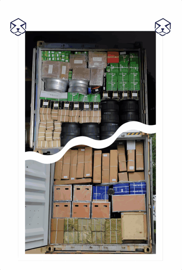 Two Containers of Howo Spare Parts were shipped to South Africa