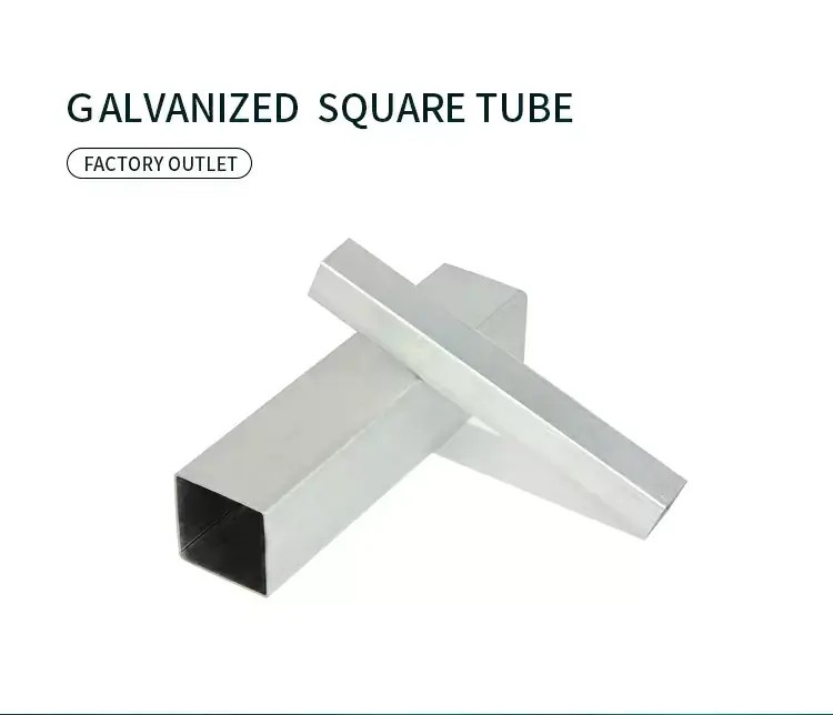 SPHC Galvanized square pipe