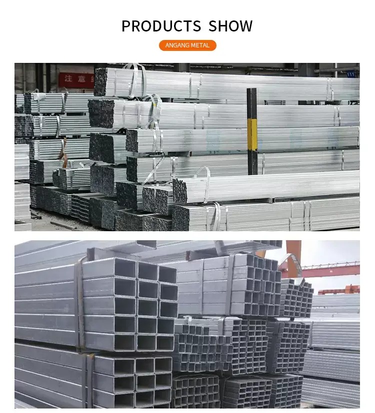 SPHC Galvanized square pipe