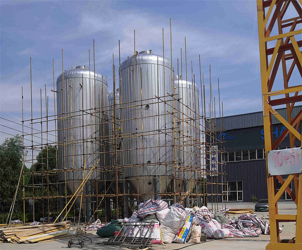 The 640HL fermentation tank is in production and looks spectacular!