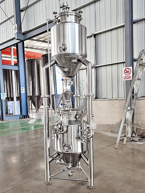 Working with a tight space?  We can custom build these stacked fermenters.