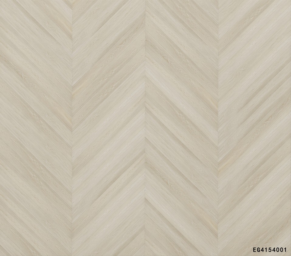 Fish bone patterned SPC flooring