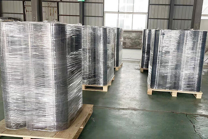 Rolled gym rubber mat