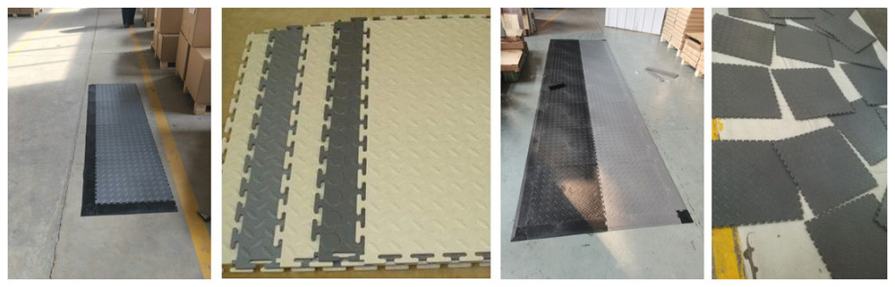 Diamond Interlocked PVC Tile