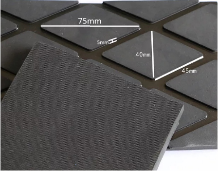 Diamond rubber mat