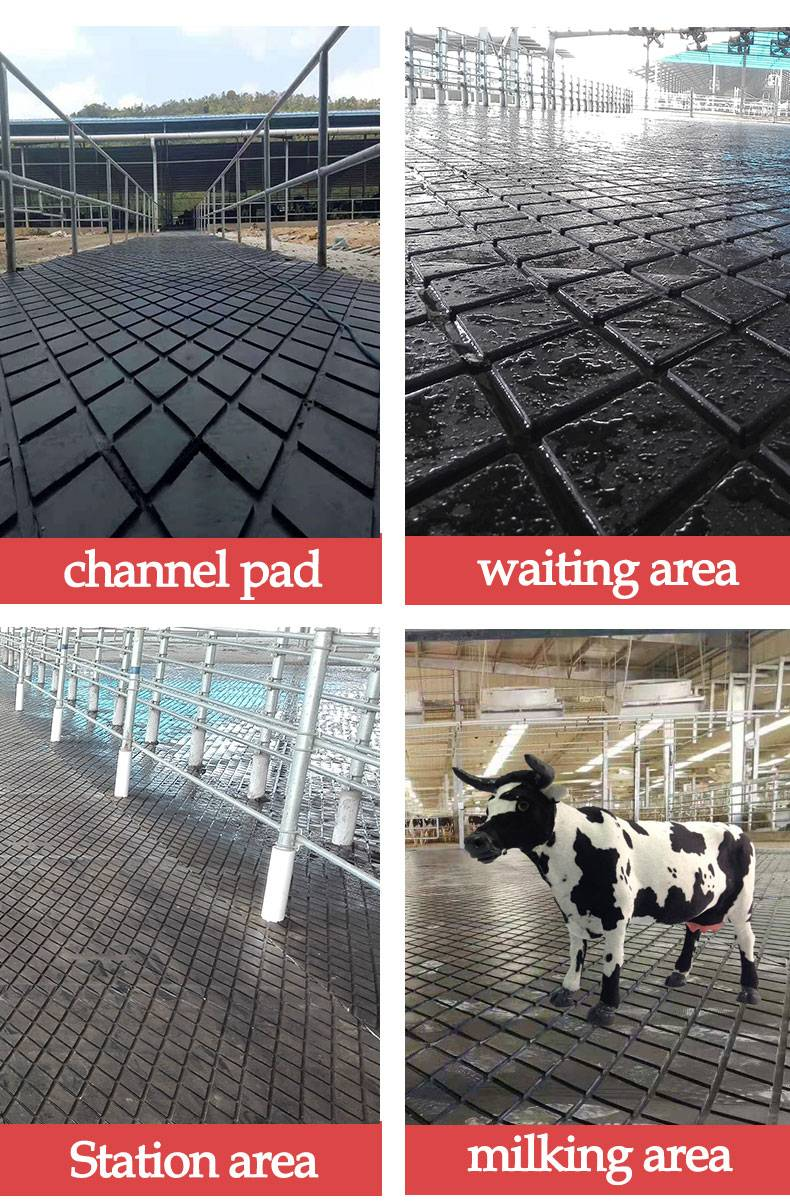 Diamond rubber mat