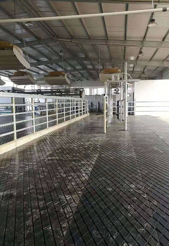 Diamond rubber mat