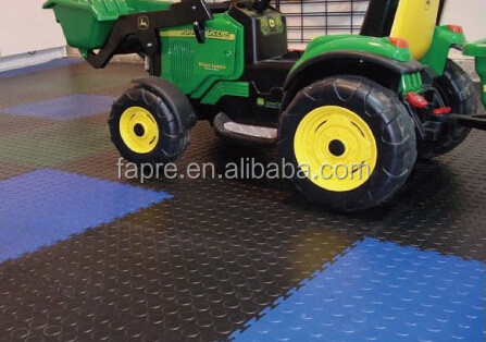 Interlocking PVC Anti slip Heavy Duty Garage Floor Tiles Easy Clean PVC Plastic Garage Floor Tiles
