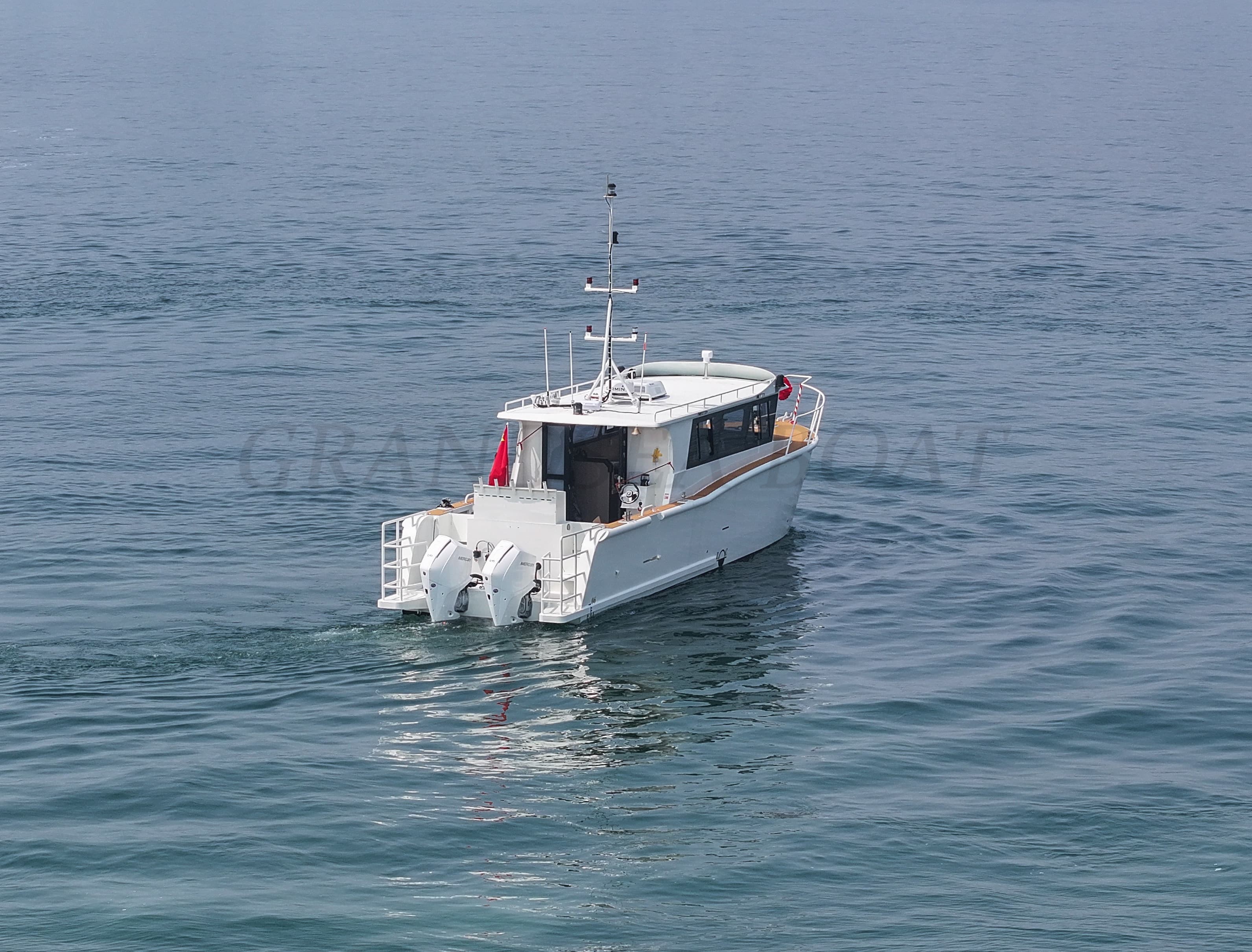 Grandsea 14.53m Aluminum Best Pleasure Fishing Boat Full Cabin Cruiser Sport Walk Around Fishing Boat for sale