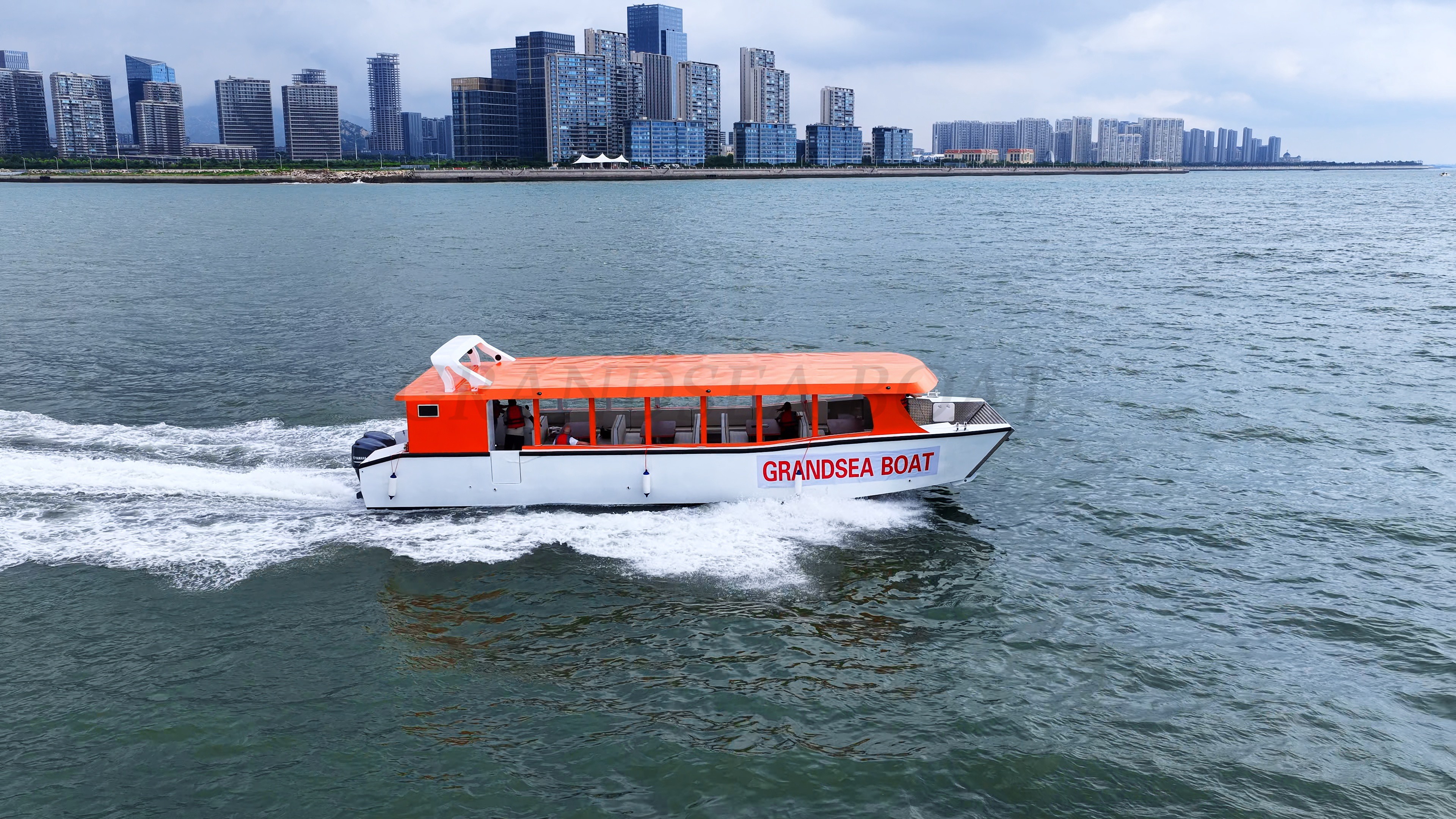 Grandsea Length 14m Aluminum Passenger Boat Passenger Ferry Small Passenger Boats for sale 53-seater Ferry Boat Nigeria