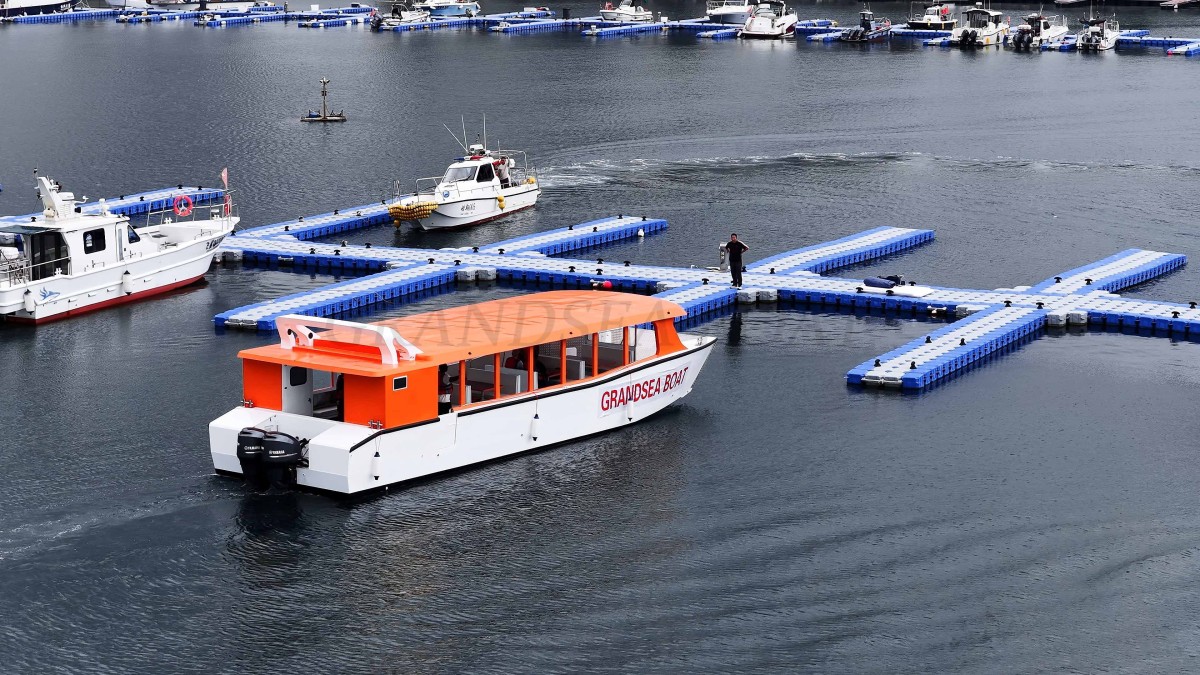 Grandsea Length 14m Aluminum Passenger Boat Passenger Ferry Small Passenger Boats for sale 53-seater Ferry Boat Nigeria