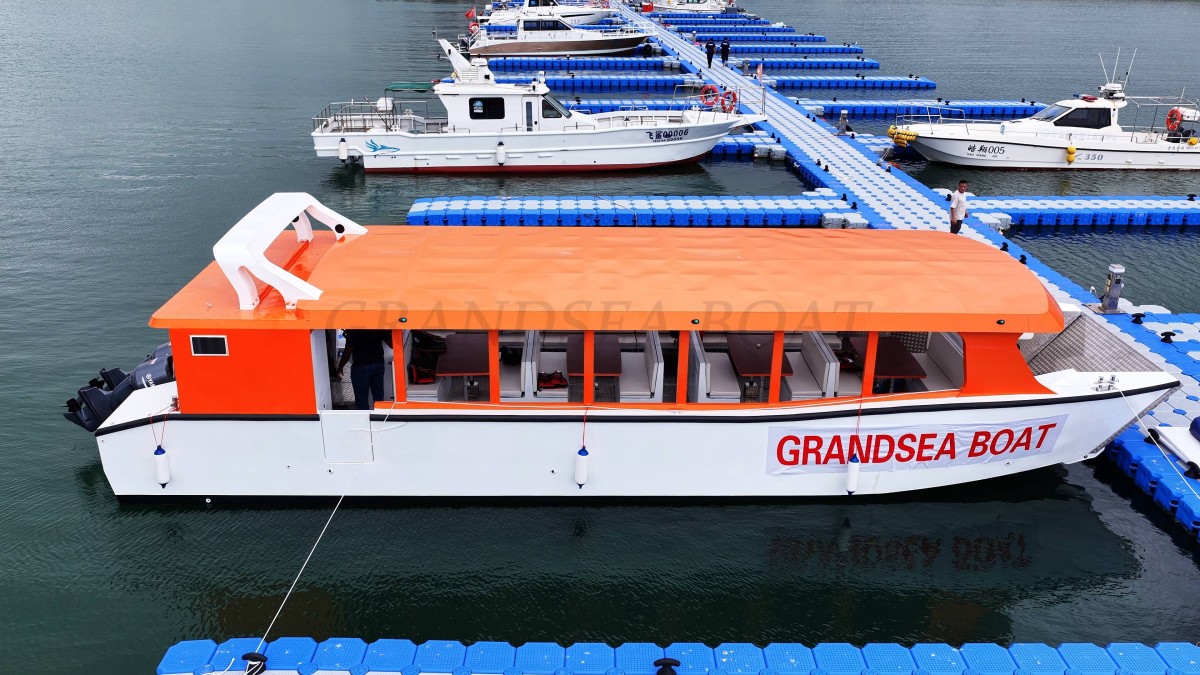Grandsea Length 14m Aluminum Passenger Boat Passenger Ferry Small Passenger Boats for sale 53-seater Ferry Boat Nigeria