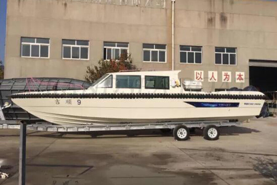 38ft FRP Coastal And River Police Boat with Outboard Engine for Sale